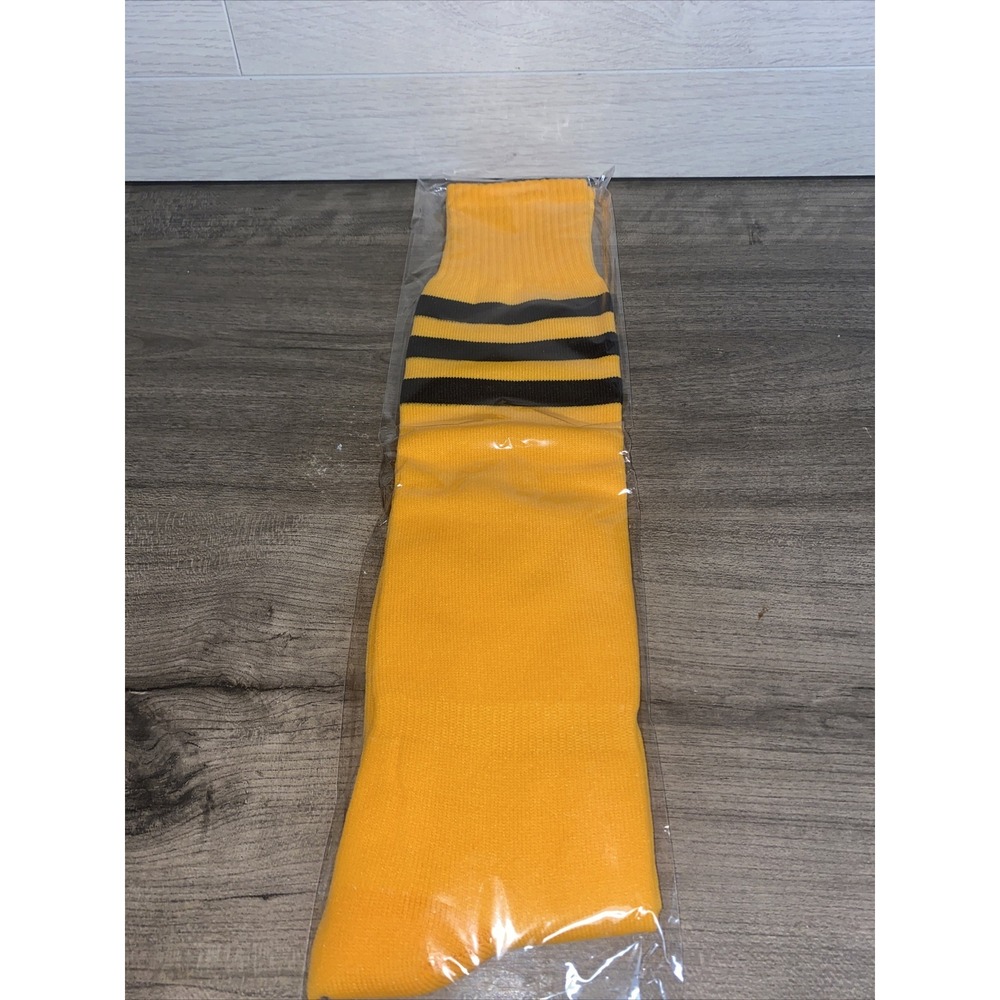 Orange with Black‎ Stripe Tall Socks size 7-13 US
